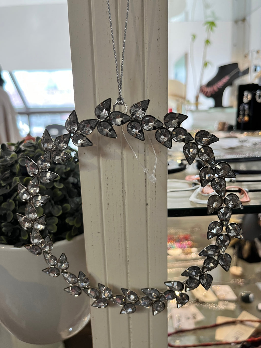 Large Rhinestone Wreath Decoration (Only 1 Left!)