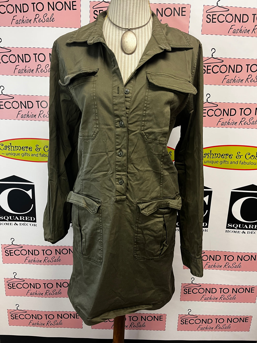 Roots Utility Shirt Dress (Size XL)
