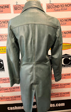 Load image into Gallery viewer, Vintage Plein Sud Blue Leather Jacket (Size 10)
