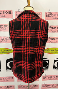 Fleece Large Check Vest (only a few red left)