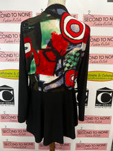 Load image into Gallery viewer, Red Coral Printed Back Panel Cardigan (Size L)
