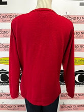Load image into Gallery viewer, Nonpareil Cherry Red Beaded Cardigan (Size S)
