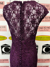 Load image into Gallery viewer, Floor Length Purple Lace &amp; Sequin Gown (Size 14)
