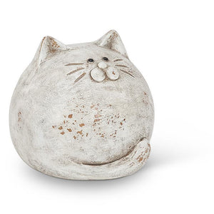 Round Ball Sitting Cat Decor