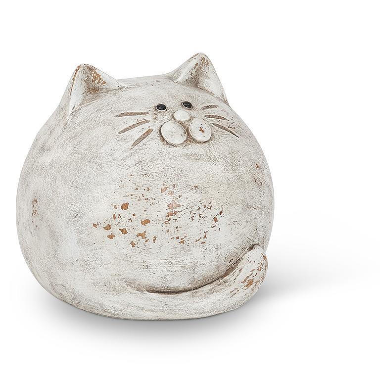 Round Ball Sitting Cat Decor
