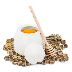 Honey Pot with Wooden Dauber (Only 1 Left!)