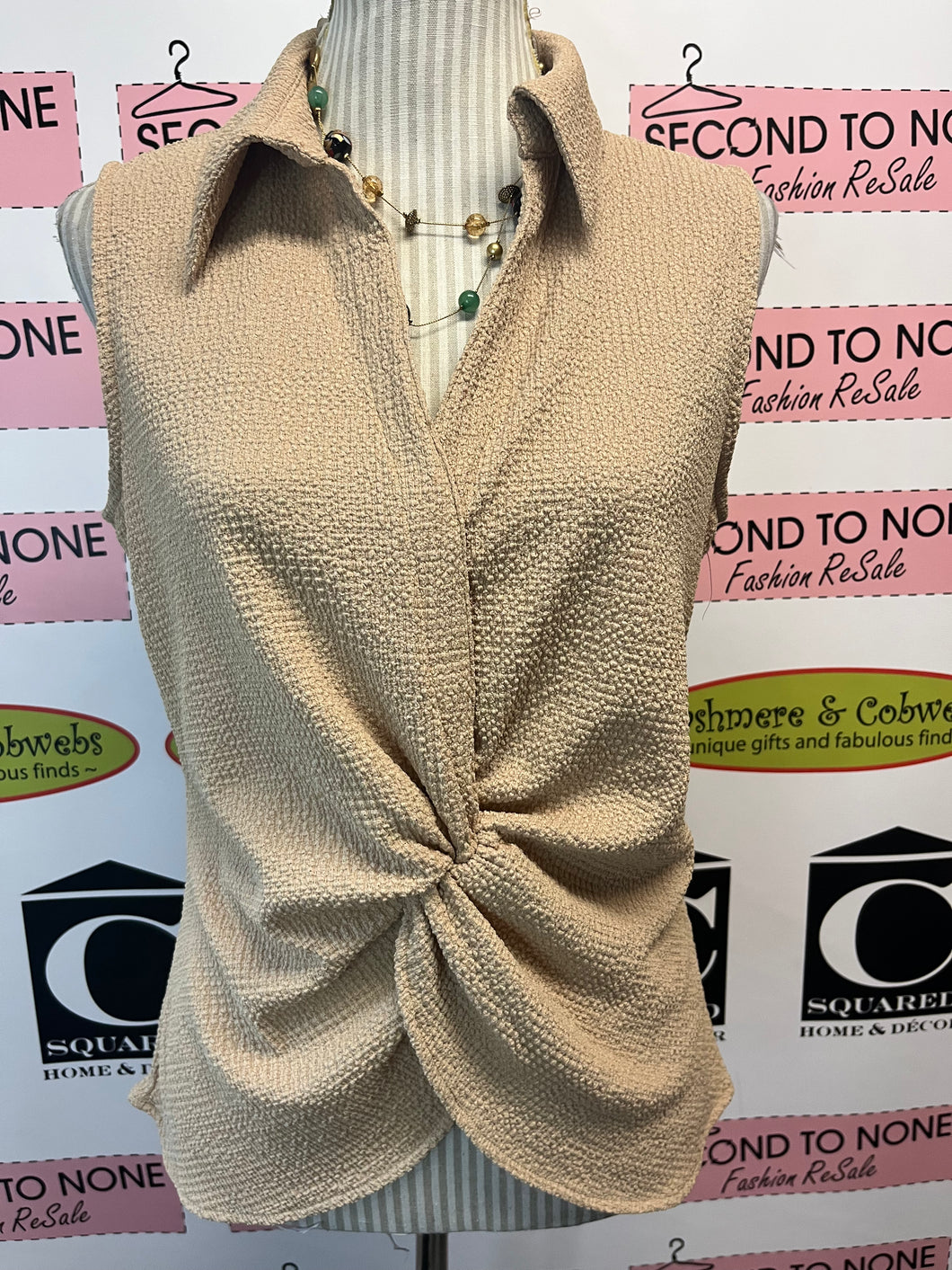 Calvin Klein Twist Front Tank (Size M)