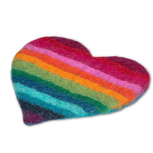 Load image into Gallery viewer, Felted Rainbow Heart (Back in Stock!)
