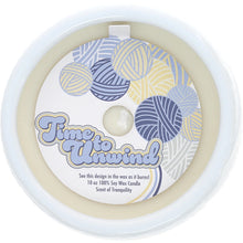 Load image into Gallery viewer, Unwind Knitting Theme Soy Reveal Candle
