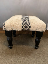 Load image into Gallery viewer, Tousled Geo Foot Stool
