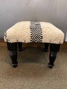 Tousled Geo Foot Stool