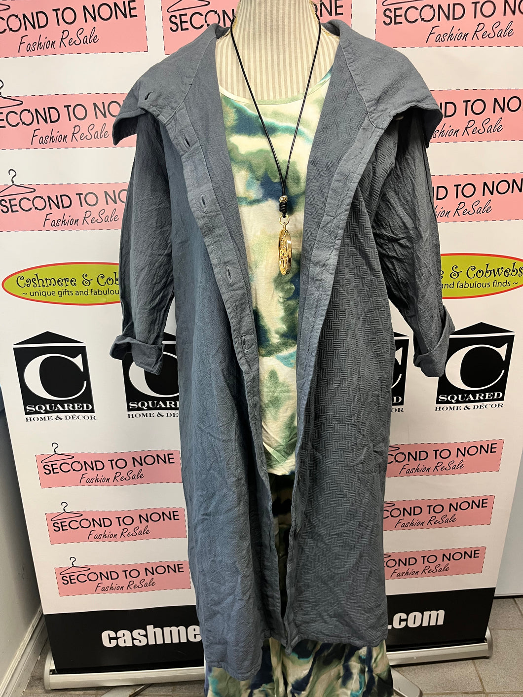 Canadian Designed Textured Oversized Painters Coat (Size L/XL)