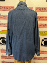 Load image into Gallery viewer, Dog Embroidered Denim Shirt (Size L)
