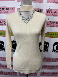 Ribbed Choker Neck Top