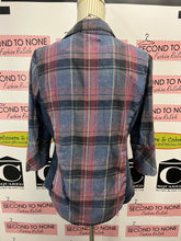 Load image into Gallery viewer, Ci Sono Cotton Plaid Shirt (Size L)
