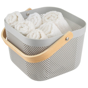 Grey Mesh Storage Baskets (2 Sizes)