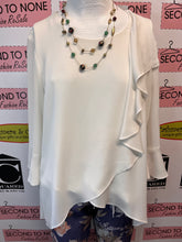 Load image into Gallery viewer, Joseph Ribkoff Layered Chiffon Blouse (Size 8)
