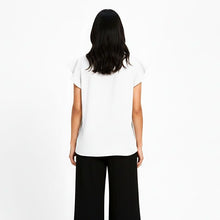 Load image into Gallery viewer, Red Coral Flutter Sleeve Top (2 Colors)
