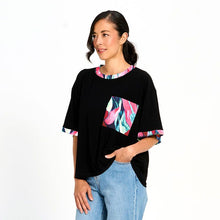 Load image into Gallery viewer, Red Coral Contrast Trim Tee
