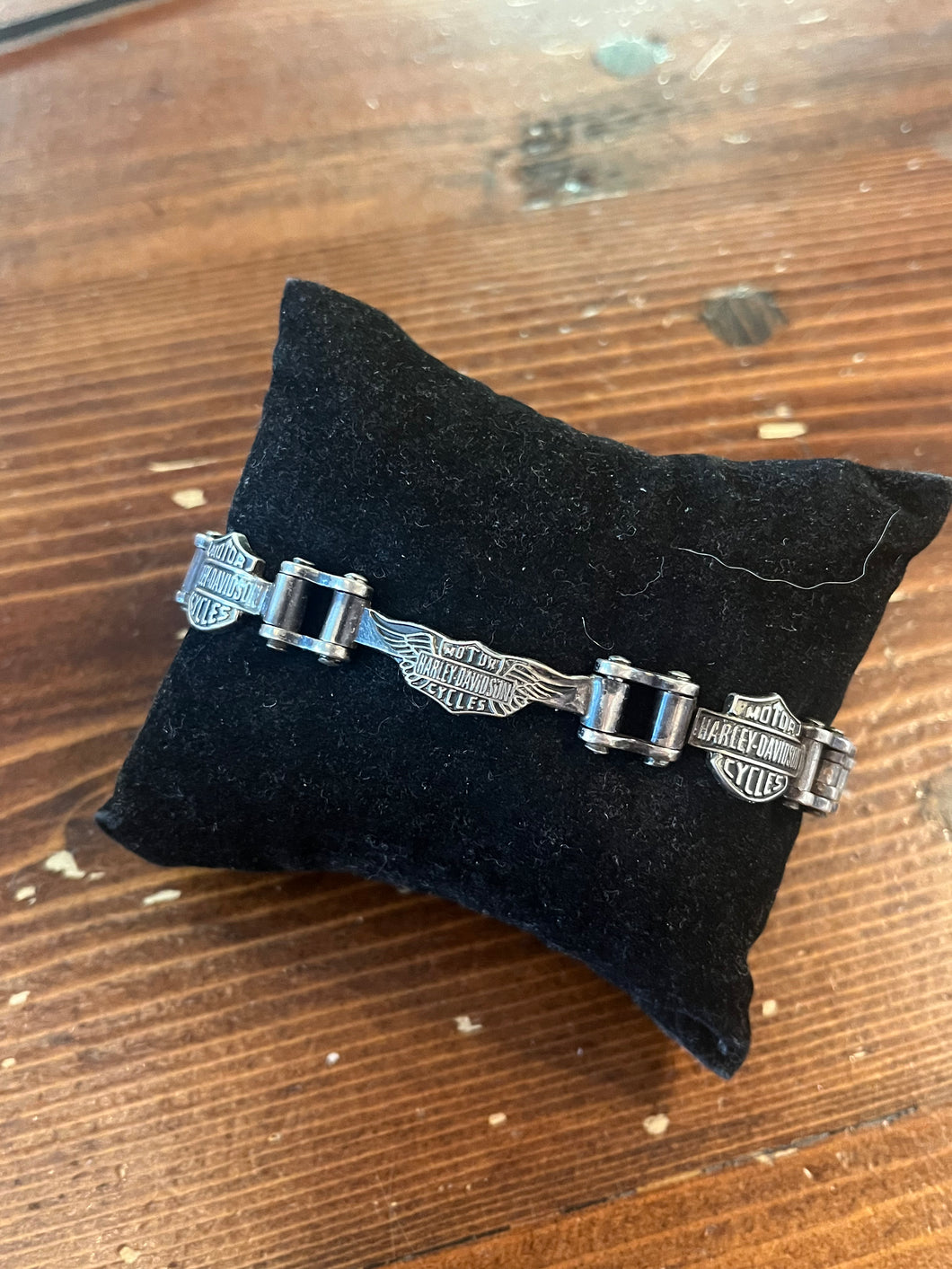 Harley Davidson Bike Chain Logo Bracelet