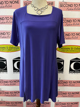 Load image into Gallery viewer, Simpli Indigo Elevated Short Sleeve Top (Size 14)
