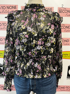 ASTR the Label Ruffle Sleeve Blouse (Size S)