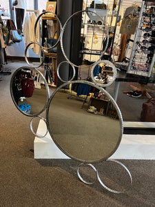 Arteriors Silver Circles Wall Mirror