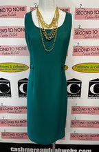 Load image into Gallery viewer, Vintage Jackie K Teal Dress &amp; Jacket Set (Size M)
