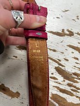 Load image into Gallery viewer, Loons Pink Genuine Leather Belt (Size L)
