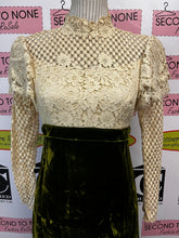 Load image into Gallery viewer, Vintage Handmade Lace &amp; Velvet Dress (Size S)
