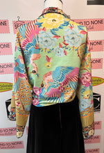 Load image into Gallery viewer, Funky Floral Tie Front Shrug (One Size)
