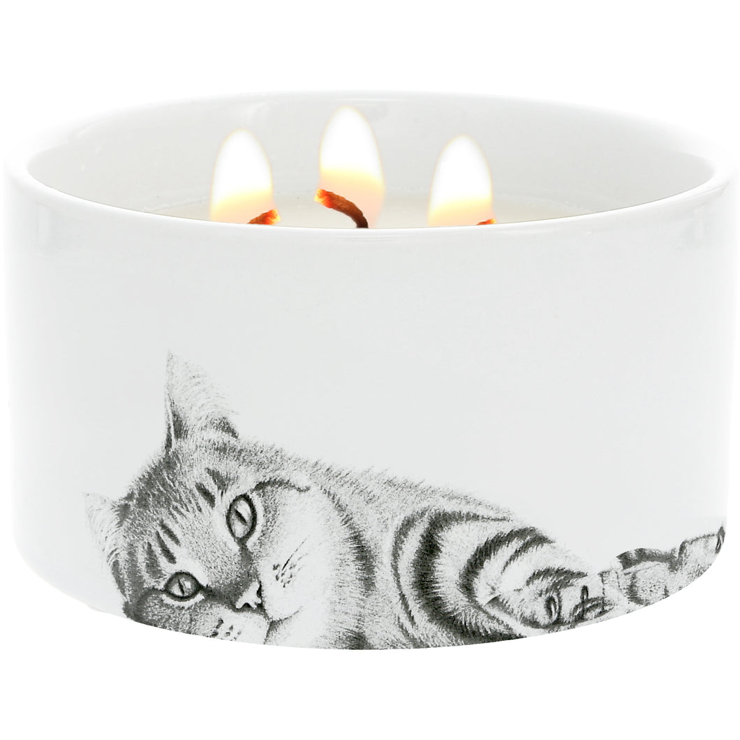 Cat Triple Wick UNIQUE REVEAL Soy Candle (Only 2 Left!)