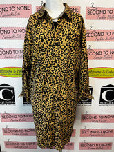 Charger l'image dans la galerie, Red Sky Leopard Denim Chore Jacket/Dress (Size 2=2XL)
