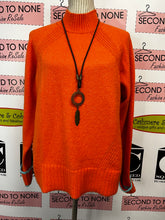 Load image into Gallery viewer, Orange &amp; Teal Contrasting Knit Sweater (Size L)
