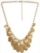 Cargar imagen en el visor de la galería, Metal &amp; Pearl Chunky Necklace (2 Colours)
