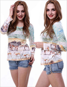Zebra Printed Top