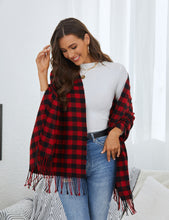 Cargar imagen en el visor de la galería, Buffalo Plaid Blanket Scarf (Restocked!)
