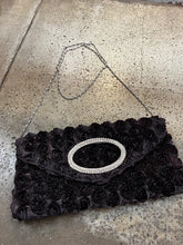 Load image into Gallery viewer, Brown Rosette Clutch
