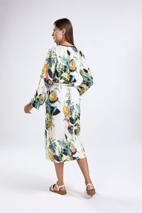 Satin Belted Kimono (One Size)