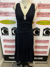 Load image into Gallery viewer, Navy Rhinestone Formal Dress (Size 14)
