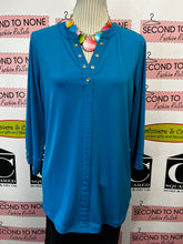 Load image into Gallery viewer, Bright Blue Tunic Top (Size M)
