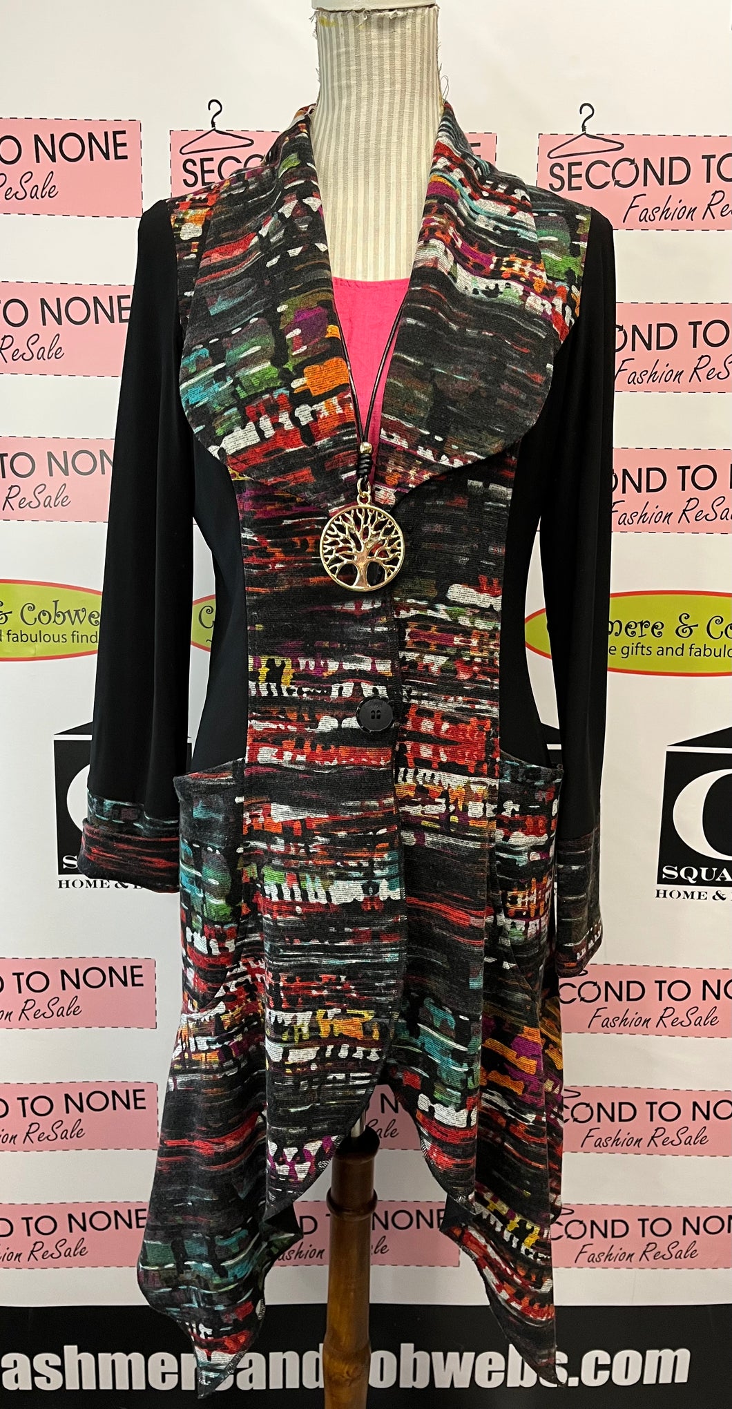 Joseph Ribkoff Funky Long Cardigan (Size 12)