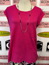 Cargar imagen en el visor de la galería, Tahari 100% Linen Top (Size M)
