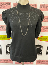 Charger l'image dans la galerie, Bling Accent Short Sleeve Mock Neck (Size L)
