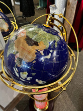 Load image into Gallery viewer, Globe on Marble-Look &amp; Gold Light-Up Base
