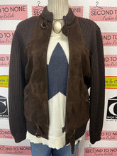 Load image into Gallery viewer, Philps Brown Wool + Suede Jacket (Size S)
