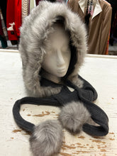 Load image into Gallery viewer, Parkhurst Faux Fur Hooded Scarf
