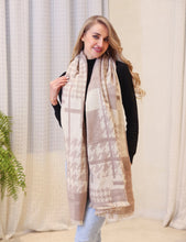 Cargar imagen en el visor de la galería, Houndstooth Blanket Scarf (2 Colours)
