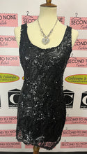 Load image into Gallery viewer, Black Sequin Tank (Size L)
