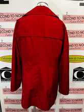 Load image into Gallery viewer, Calvin Klein Short Red Trench Coat (Size L)
